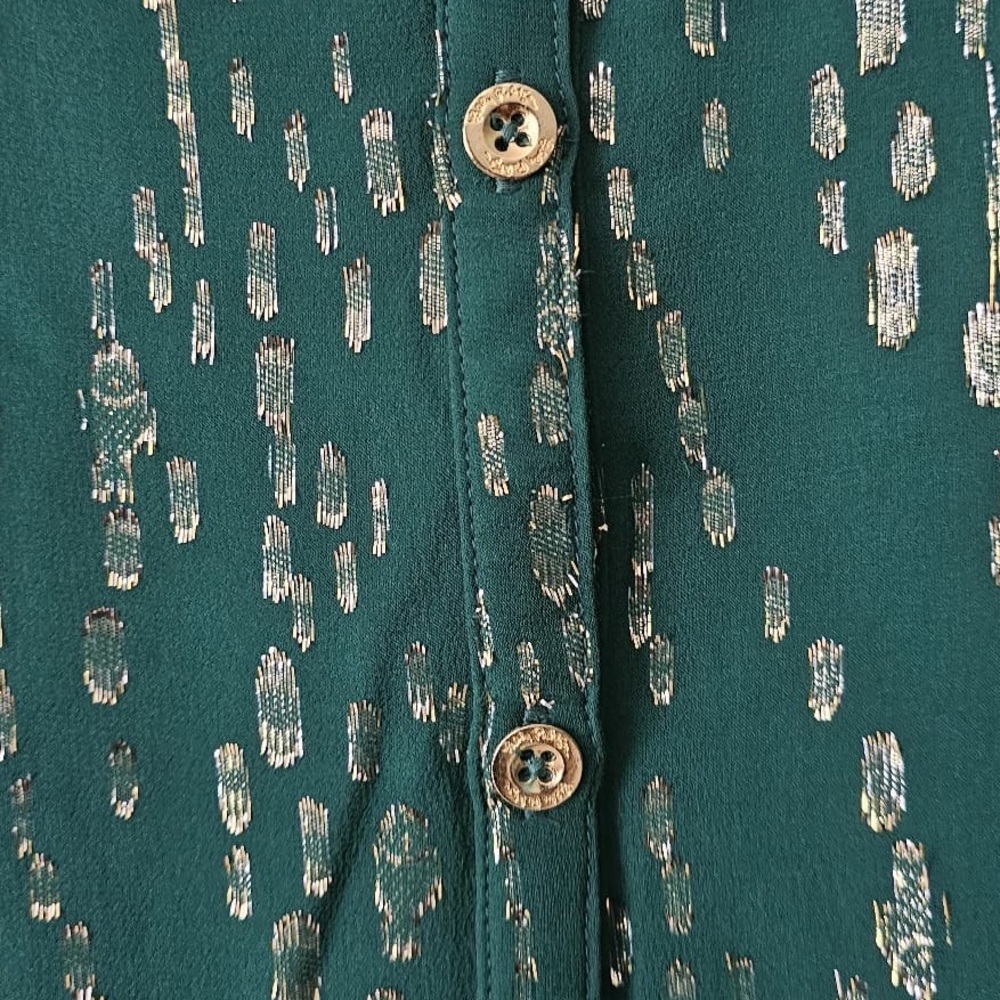Lilly‎ Pulitzer Silk Long Sleeve Button Up Blouse Size XS - Picture 7 of 12